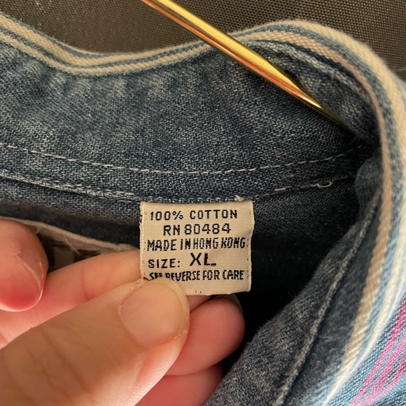 MTO Mens Long sleeve button Up striped casual dress shirt-XL - Picture 5 of 6